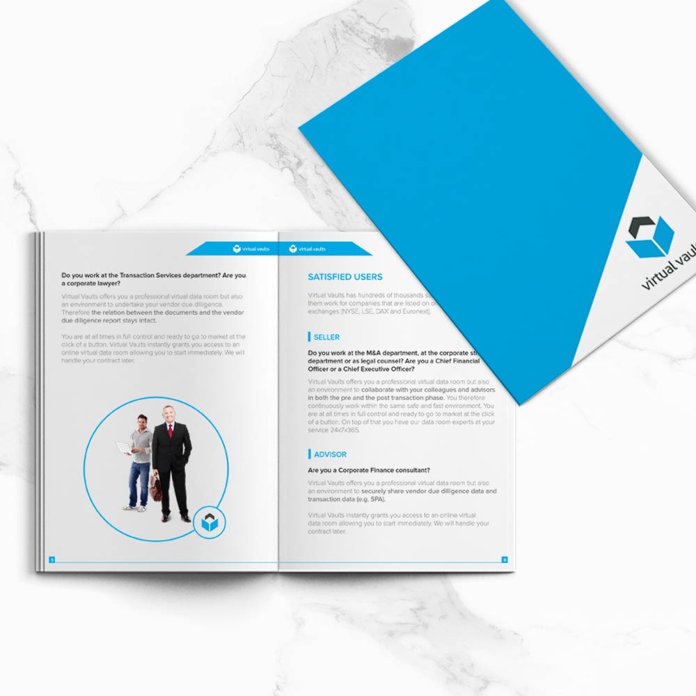 Brochure design for Virtual Vaults