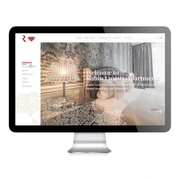 Luxury apartments website design